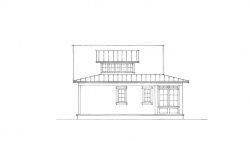 Falling Leaf - Rear Elevation